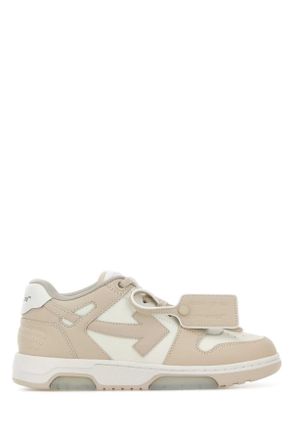 Off-white Two Tone Leather Out Of Office Sneakers
