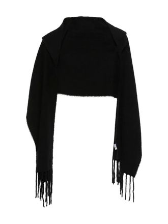Destin fringe-detail scarf - women - Cashmere - One Size - Black