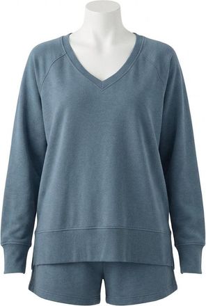 Z Supply Modern V-Neck Weekender Sweatshirt In Boathouse