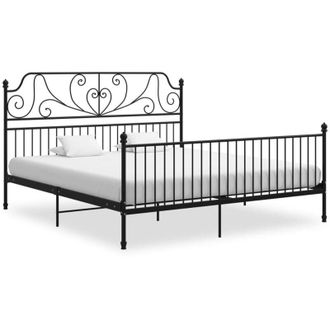 vidaXL Giroletto Nero in Metallo 200x200 cm - Vidaxl