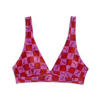 Puma Reggiseno da bagno PUMA da donna, Accessori, Rosso, XL