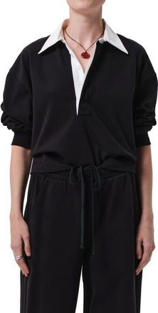 Citizens Of Humanity Aris Rugby Shirt in Black at Nordstrom, Size X-Small