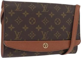 Louis Vuitton Pre-owned Cross Body Bags, female, Brown, Size: ONE SIZE Pre-owned Bordeaux 24 Shoulder Bag