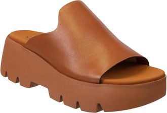 Naked Feet Womens Drift Platform Sandal In Camel