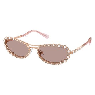 Swarovski Sk7044 Sunglasses - female - Swarovski - Sunglasses - Yellow - 56 MM - Accessories