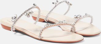Christian Louboutin Just Queenie leather and PVC sandals