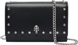 Alexander McQueen Borsa a spalla Skull piccola - Nero
