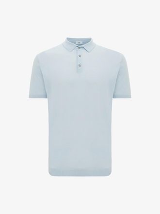Gentiluomo Button Polo | Lichtblauw