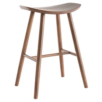 Miliboo Sgabello da bar di design noce 65 cm demory