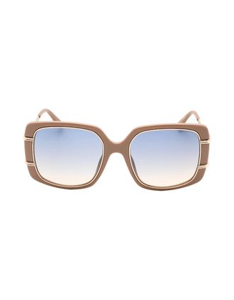 Guess Womens Guess Gradient Blue Shiny Beige Sunglasses - Size: ONE size