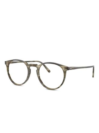 Oliver Peoples round-frame glasses - Brown