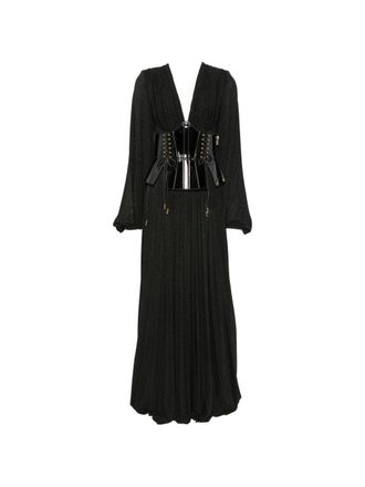 Elisabetta Franchi maxi-jurk met V-hals