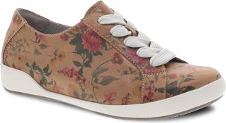 Dansko Womens Orli Floral Shoes In Tan