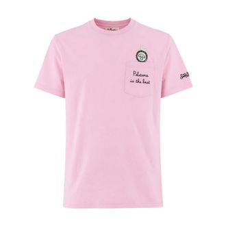 MC2 Saint Barth T-Shirts, male, Pink, Size: L Austin T-shirt