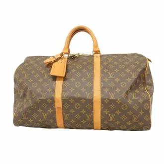 Louis Vuitton Vintage Weekend Bags, unisex, Brown, ONE SIZE, Pre-owned Fabric Weekend Bag