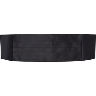 Robert Talbott Baldwin Satin Cummerbund in Black at Nordstrom, Size Small