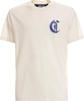 Just Cavalli T-shirt - Heren - T-shirts - Wit - M - Katoen - Tops