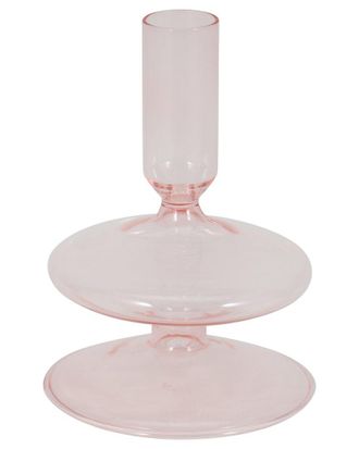 Sagebrook Home 5In Vintage Glass Taper Candle Holder