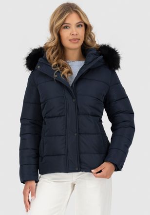 Alife And Kickin Steppjacke »SunndustAK A« mit Kapuze hochwertige Winterjacke mit abnehmbarem Fellimitat