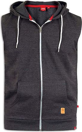D555 Blake Sleeveless Zip Through Hoodie