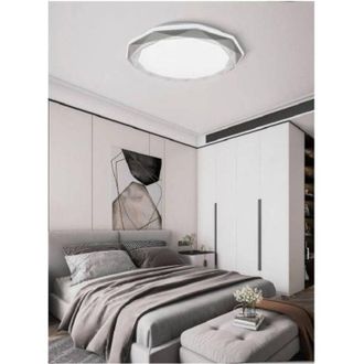 Trade Shop Trade Shop Traesio - Lampadario Da Soffitto Plafoniera Led 46watt Dimmerabile 3 Toni Di Luce Pn-10-3c