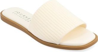 Journee Collection Prisilla Womens Sandals Bone : 10 M