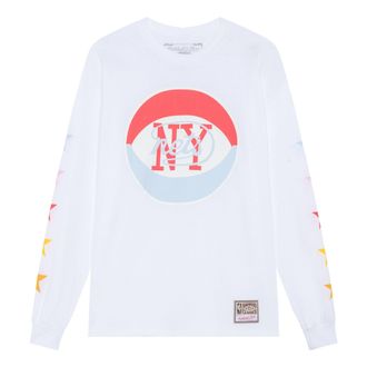 Mitchell & Ness x NBA Uninterrupted Nets Long Sleeve T-shirt White BMLNMO20199-NJNWHIT