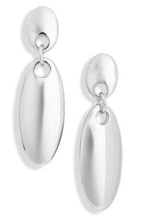 Nordstrom Rack Oval Drop Earrings in Silver at Nordstrom Rack