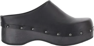 Scholl Pescura Naima Clog - Dames - Klompen - Zwart - 37 EU - Leer - Schoenen