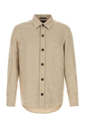 Ermenegildo Zegna Beige Regular Solid Shirt