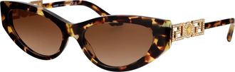 Versace Womens Sunglasses 0ve4470b Havana Acetate