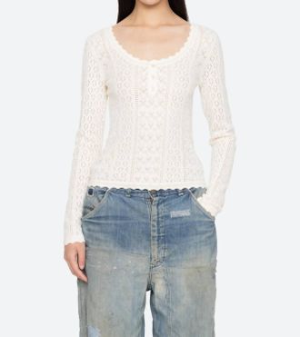 Sea New York Georgia Top In Cream