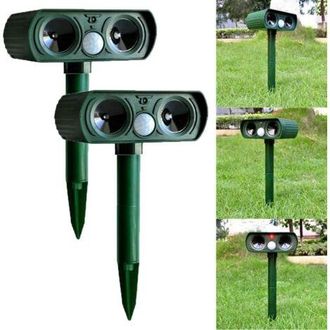 OEM Repelente Ultras&oacute;nico Solar Para Mascotas Y Animales, Sensor Pir, Ideal Para Jardines Y Granjas
