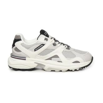 Tommy Hilfiger White Mesh Rubber Sole Trainers