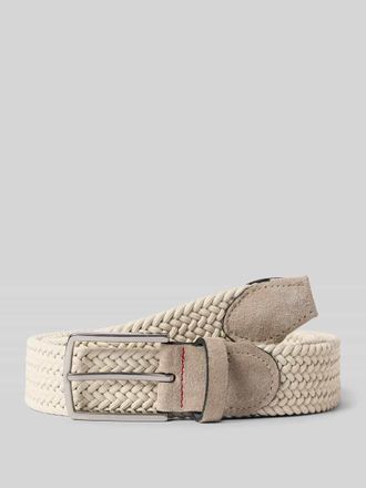 Pierre Cardin G&uuml;rtel in Flecht-Optik mit Dornschlie&szlig;e in Beige, Gr&ouml;&szlig;e 100