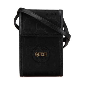 Gucci Pre-owned Cross Body Bags, female, Black, Size: ONE SIZE Pre-owned Mini GG Nylon Off The Grid Crossbody