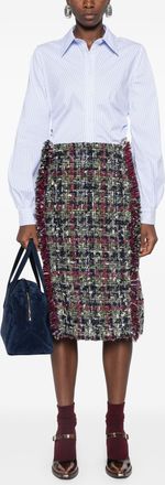 Etro Etro Womens Multicolor Silk Skirt - Black - Size EU 48 (Womens)