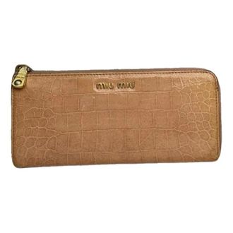 Miu Miu Pre-owned Wallet - - Pre-owned - Donna - Marrone - ONE SIZE