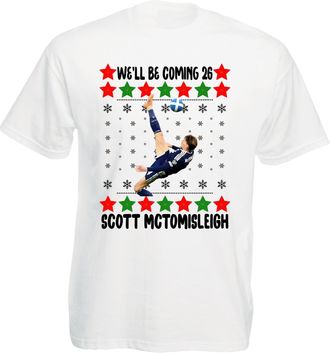 Generic Scotland | Well be Coming 26 t-Shirt | World Cup 26 Shirt, Christmas Tee Top (White, L)