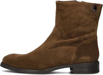 Unisa Taupe Enkellaarzen Belfin - Dames - Enkellaarsjes - Beige - 36 EU - Schoenen