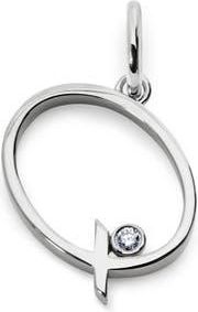 Monica Vinader Lab Grown Diamond Initial Pendant in Sterling Silver Q at Nordstrom
