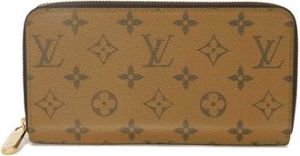 Louis Vuitton Brown Light Brown Monogram Reverse Monogram Reverse Long Wallet (Bi-Fold) (Pre-Owned)