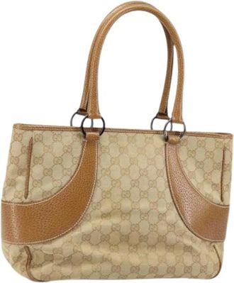 Gucci Pre-owned Handbags, female, Beige, Size: ONE SIZE Pre-owned Vintage Hand Bag