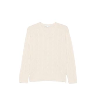 Sporty & Rich Ivan Cable-knit V-neck Sweater