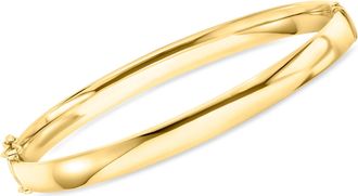 Ross-Simons Italian 14kt Yellow Gold Bangle Bracelet
