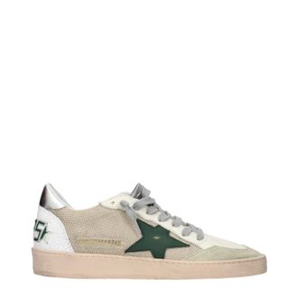 Golden Goose Sneakers Ball Star Hombre Tejido Beige/Verde