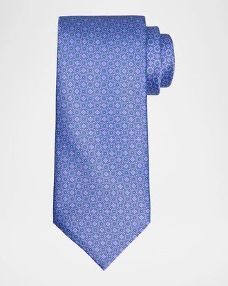 Stefano Ricci Men & apos;s Geometric Mosaic Silk Tie