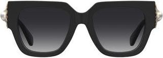 Moschino 52mm Gradient Square Sunglasses in Black at Nordstrom Rack