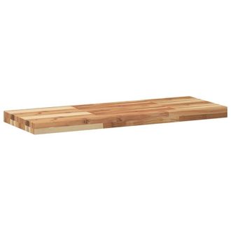 Berkfield Home Compact Floating Shelves 2 pcs 100x30x4 cm Oil Finished Solid Woo in Brown | Size: 100 x 30 x 4 cm