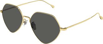 Gucci GG1182S 001 Womens Sunglasses Gold Size 55 - Free RX Lenses - Free RX Lenses